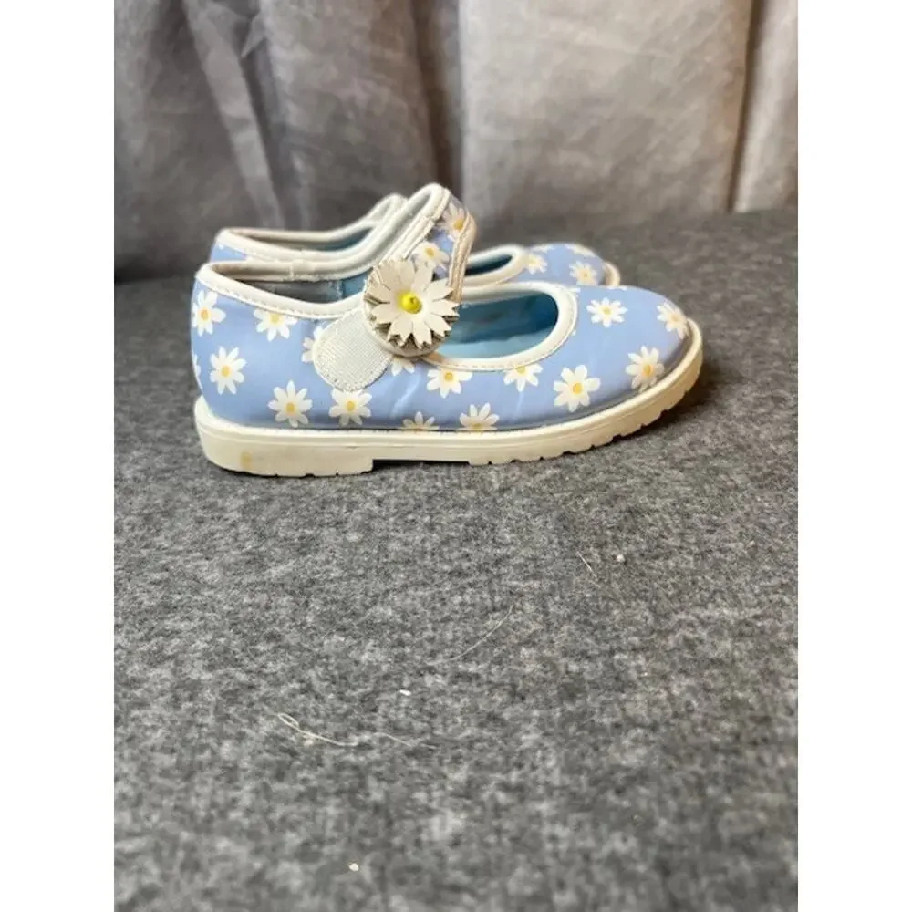 Tucker + Tate Girl Mallie Mary Jane Flat Shoes sz 8 Blue
